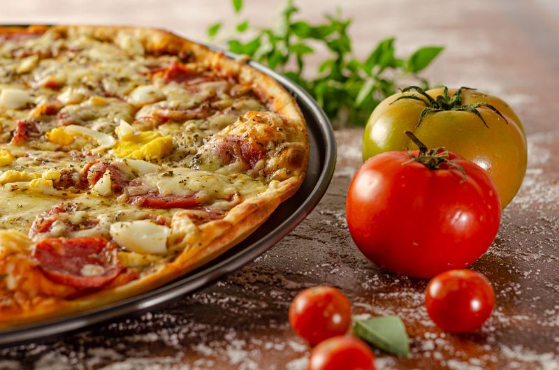 Pizza factory Instagram post — gourmet pizza